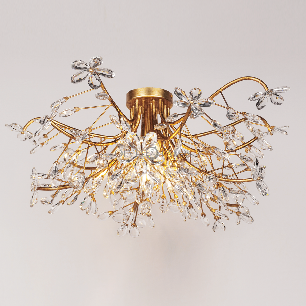 Crystal Flowers Fiore Flushmount 32''