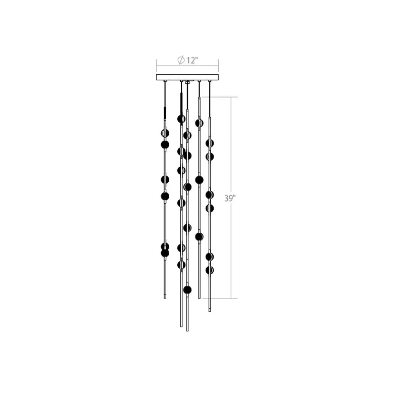 Art Design Creative Constellation Chandelier for Foyer / staircase / high-Ceiling Space