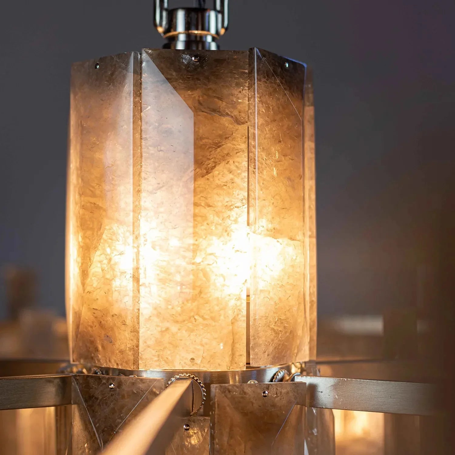 Saturn chandelier - CDR SATURN SMOKY-Manor Lights