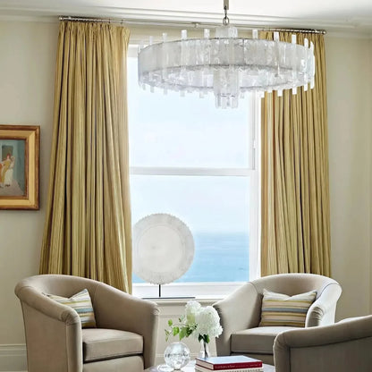 Saturn chandelier - CDR SATURN TRANSPARENT-Manor Lights