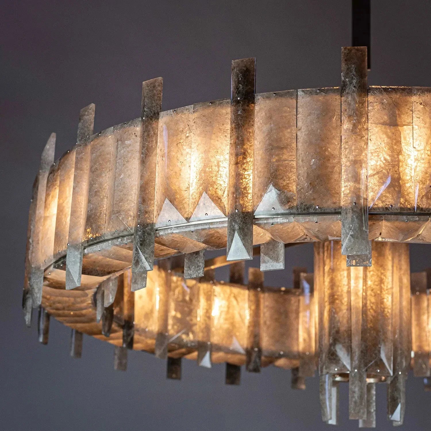 Saturn chandelier - CDR SATURN SMOKY-Manor Lights