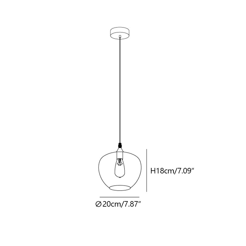 Modern Smoke Gray Glass Lamp Designer Chandelier for Cafe / kitchen Island / dining Room Style B