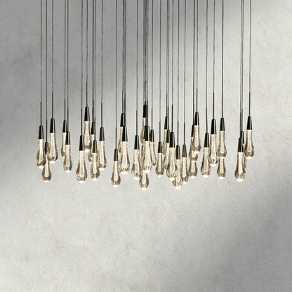 48" / Bronze Soltaire Round Chandelier 17", 24", 36", 58"