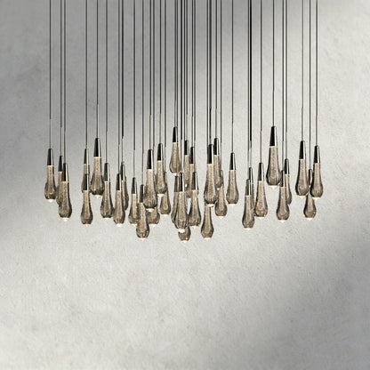 48" / Nickle Soltaire Round Chandelier 17", 24", 36", 58"