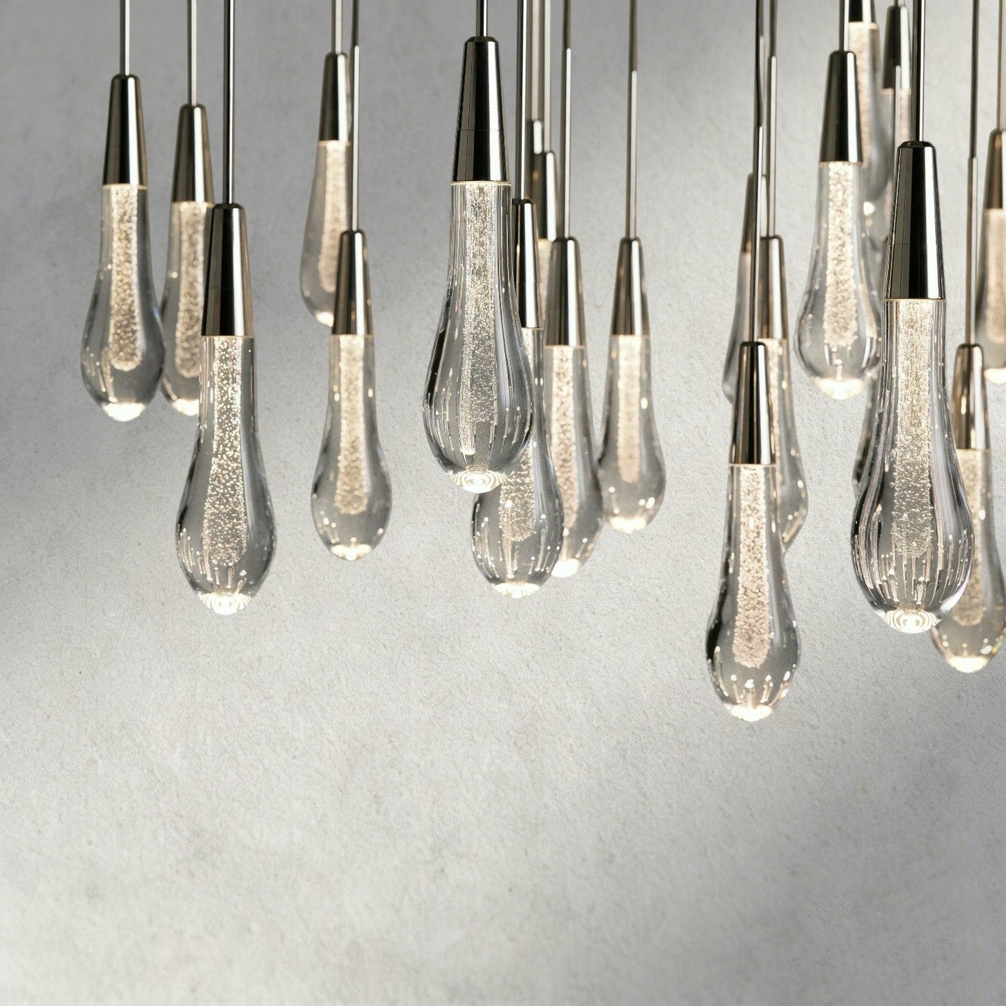 Soltaire Round Chandelier 17", 24", 36", 58"