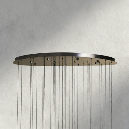 Soltaire Round Chandelier 17", 24", 36", 58"