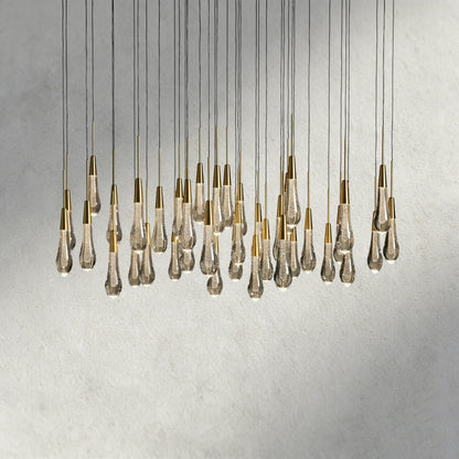 48" / Brass Soltaire Round Chandelier 17", 24", 36", 58"
