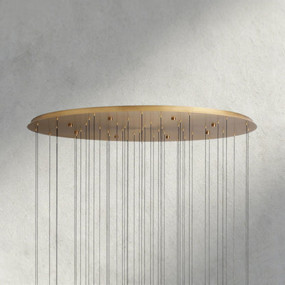 Soltaire Round Chandelier 17", 24", 36", 58"