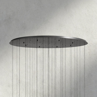 Soltaire Round Chandelier 17", 24", 36", 58"