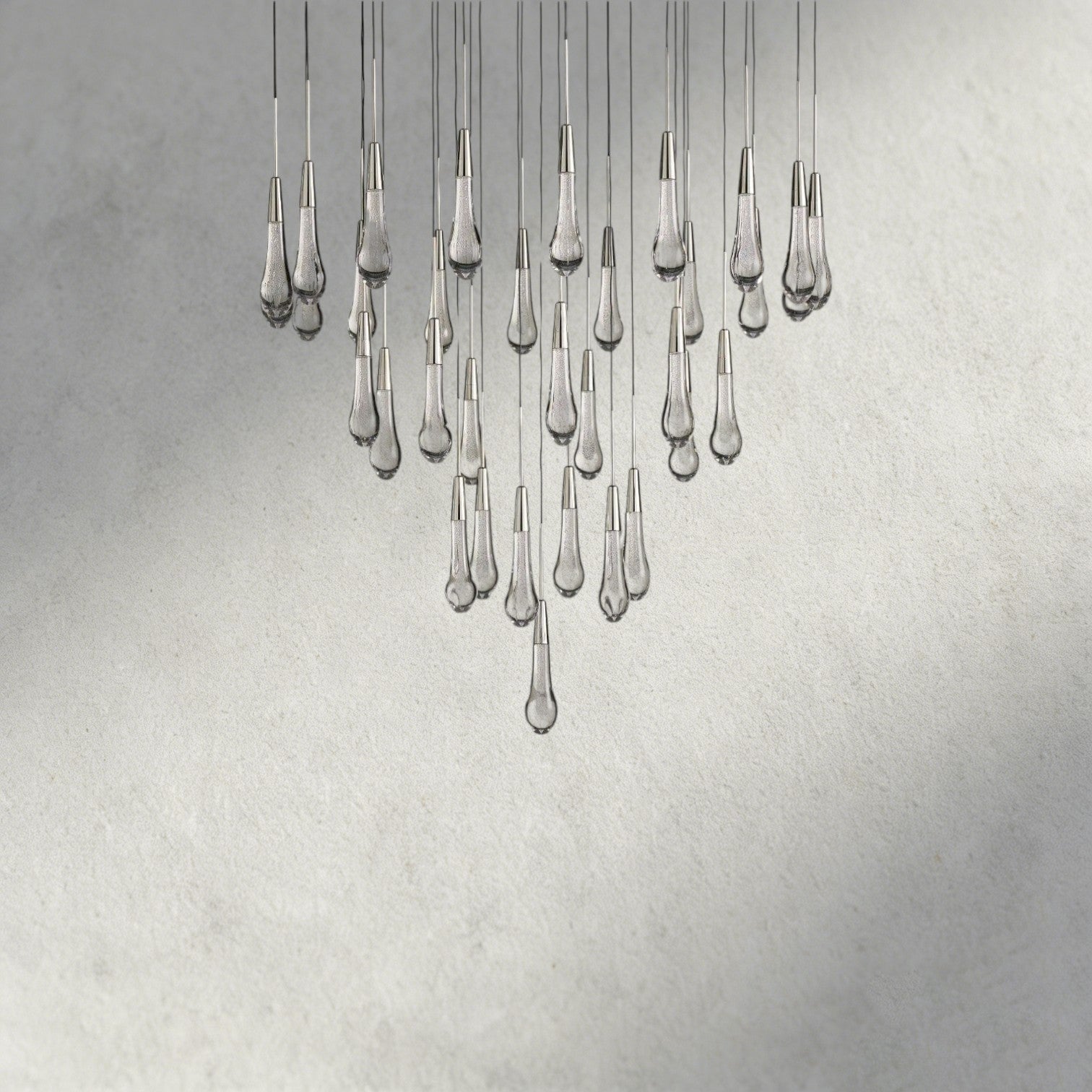 Soltaire Round Chandelier 17", 24", 36", 58"