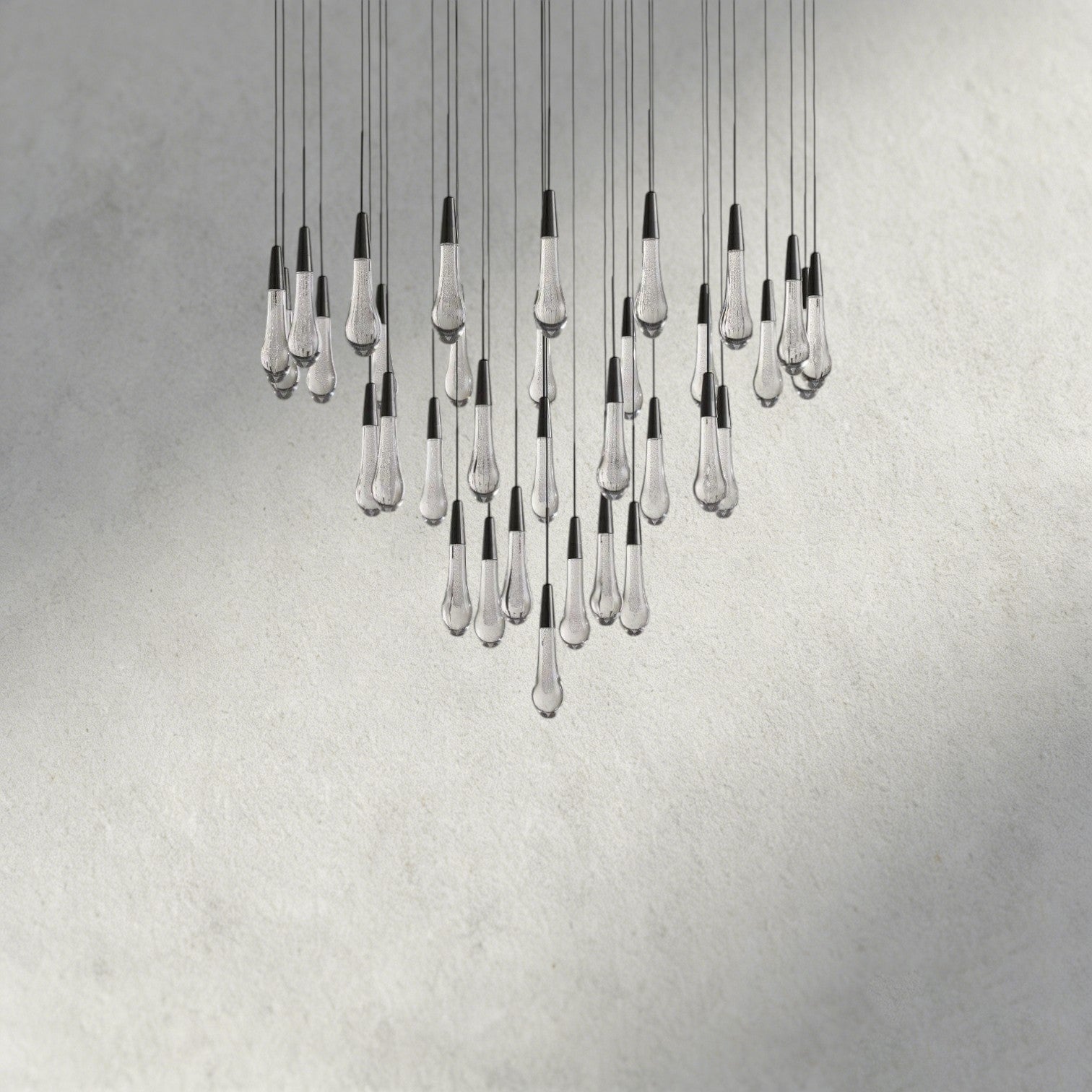 Soltaire Round Chandelier 17", 24", 36", 58"