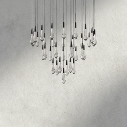 Soltaire Round Chandelier 17", 24", 36", 58"