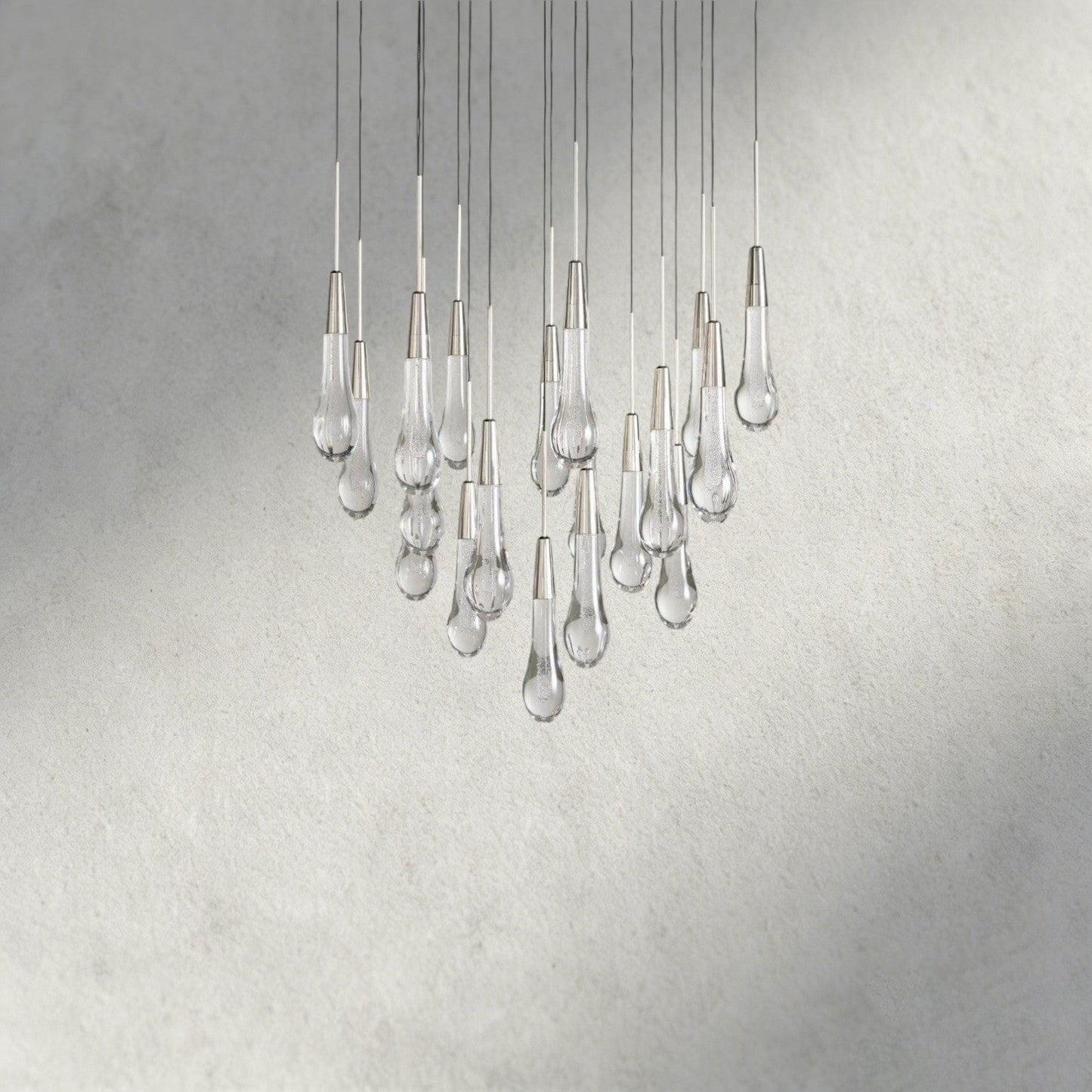 Soltaire Round Chandelier 17", 24", 36", 58"