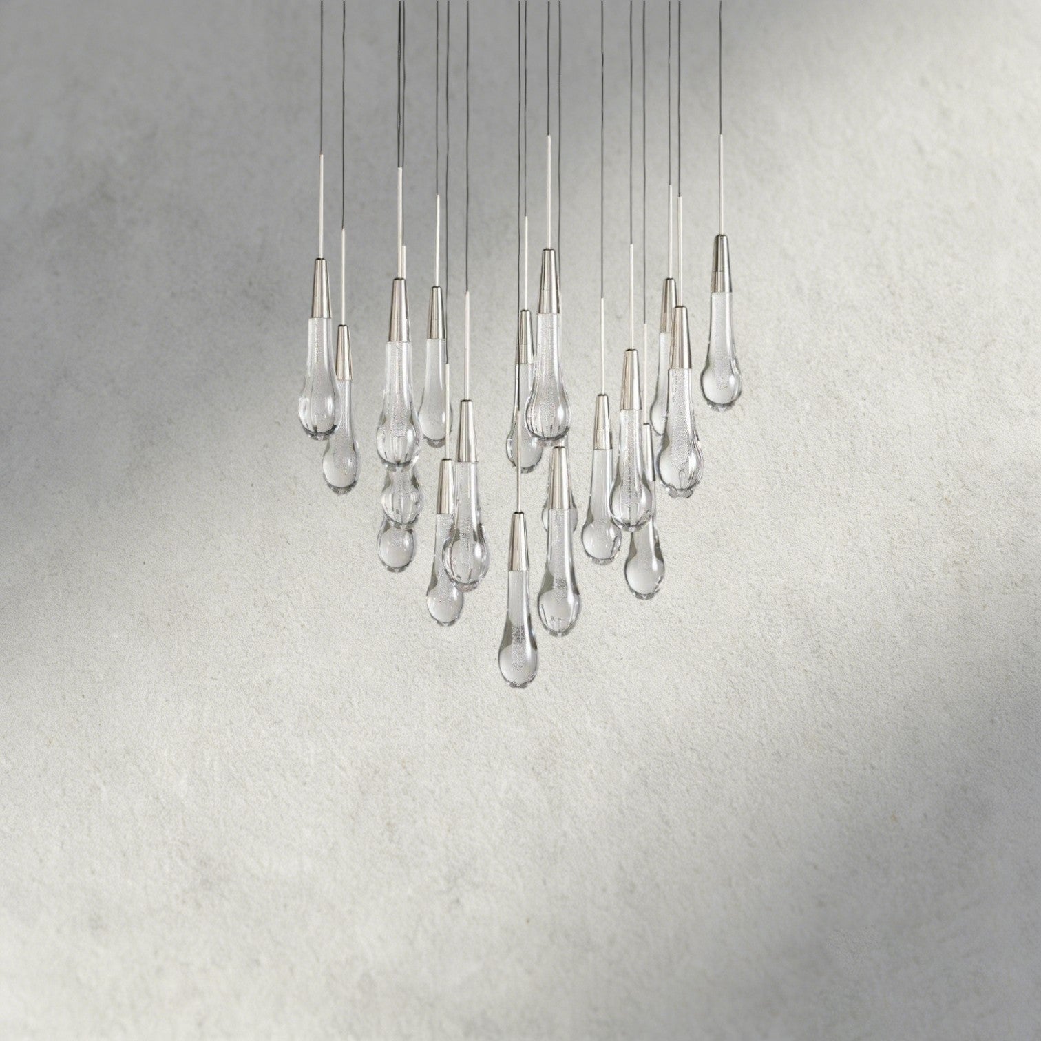Soltaire Round Chandelier 17", 24", 36", 58"