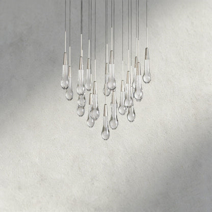 Soltaire Round Chandelier 17", 24", 36", 58"