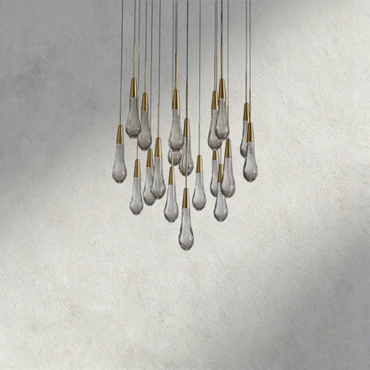 Soltaire Round Chandelier 17", 24", 36", 58"