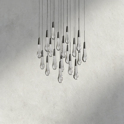 Soltaire Round Chandelier 17", 24", 36", 58"