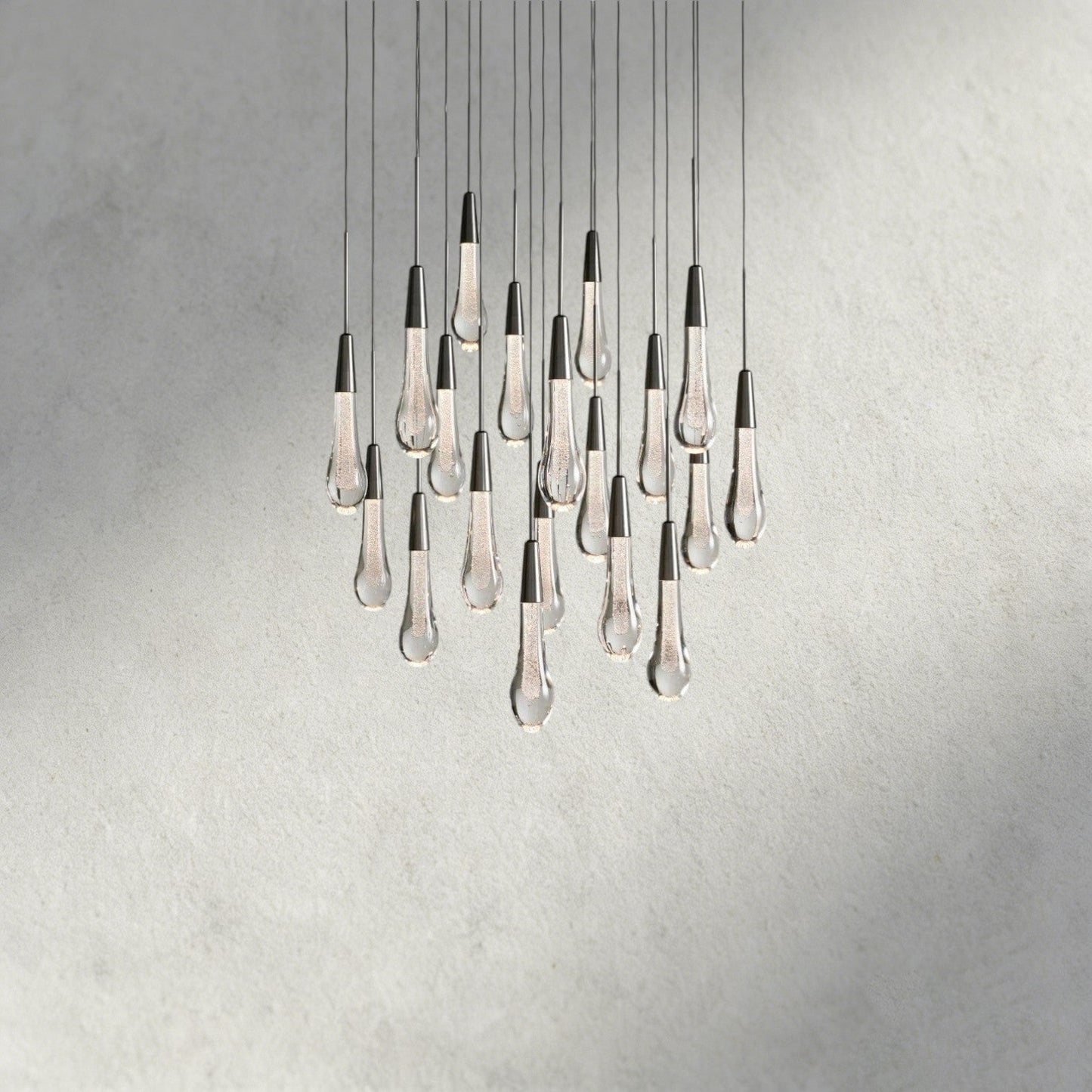 24" / Bronze Soltaire Round Chandelier 17", 24", 36", 58"