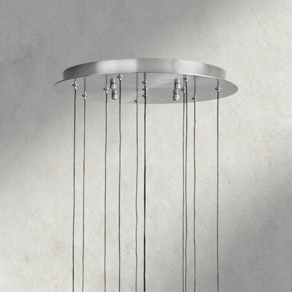 Soltaire Round Chandelier 17", 24", 36", 58"