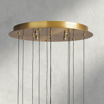 Soltaire Round Chandelier 17", 24", 36", 58"