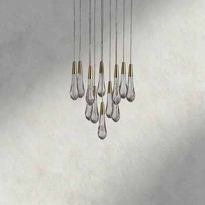 Soltaire Round Chandelier 17", 24", 36", 58"