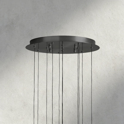 Soltaire Round Chandelier 17", 24", 36", 58"