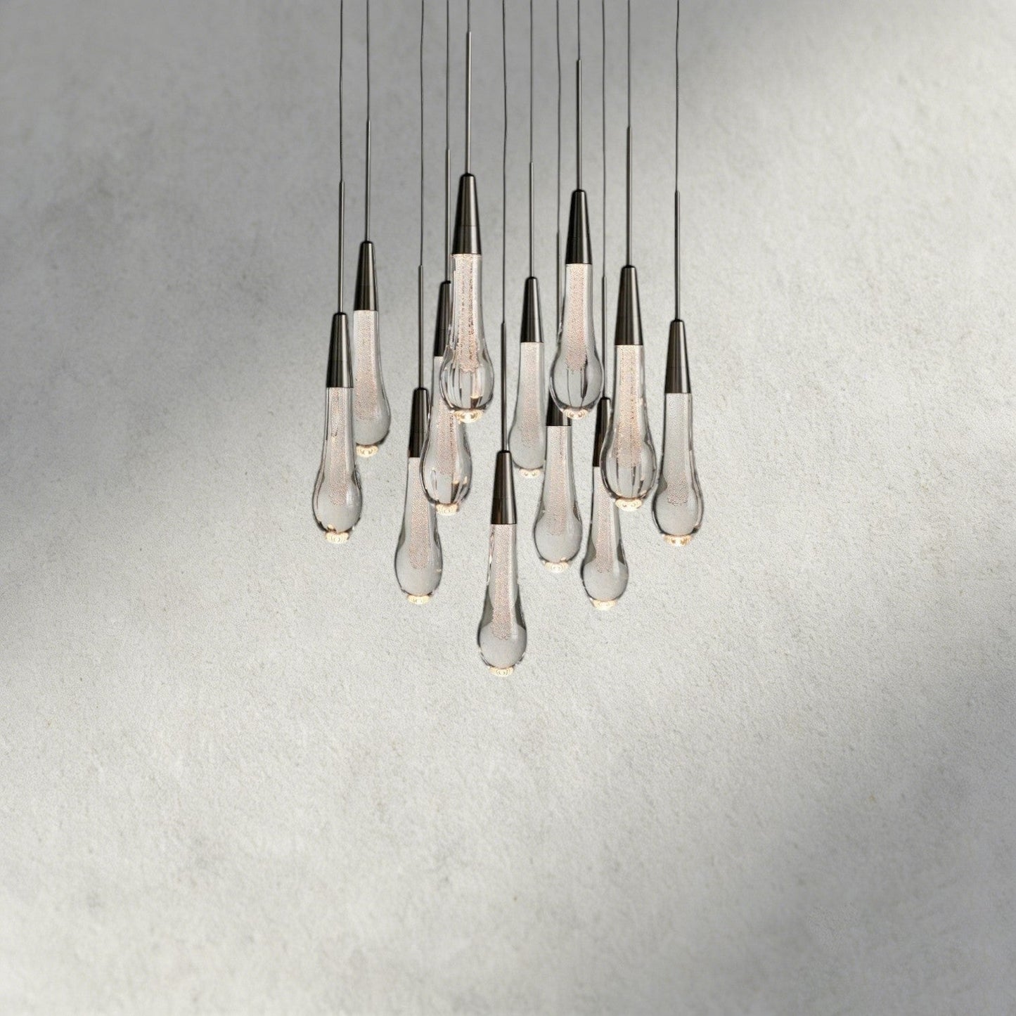 17" / Bronze Soltaire Round Chandelier 17", 24", 36", 58"