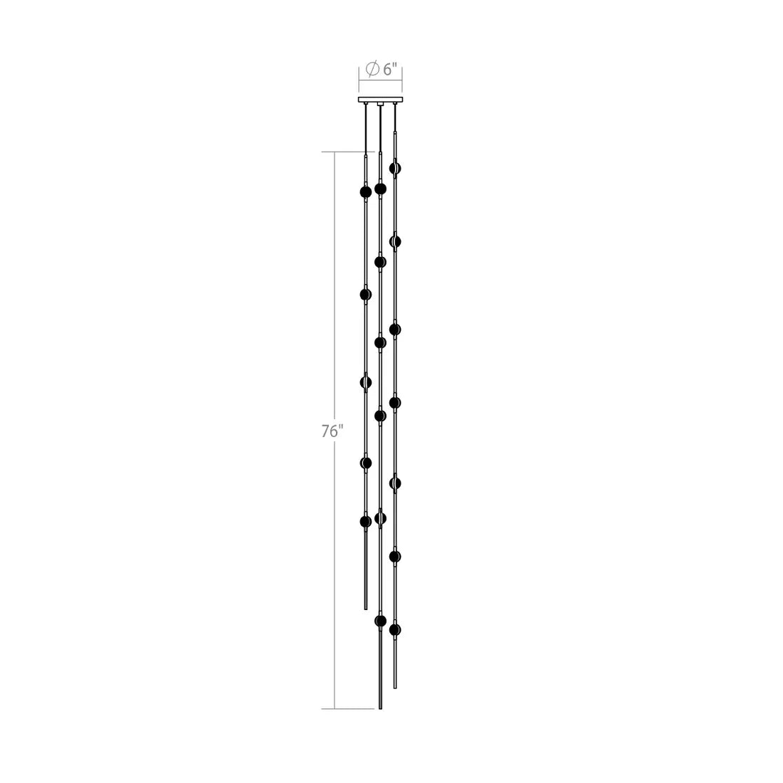 Art Design Creative Constellation Chandelier for Foyer / staircase / high-Ceiling Space