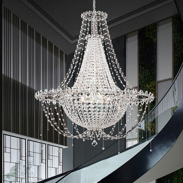 Italian Style K9 Crystal Chandelier for Small Living Room Princess Pendant Light for Girl's Bedroom / Dining