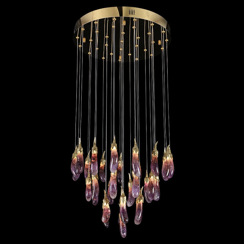 New Purple Style Eggplant-Shaped Chandelier
