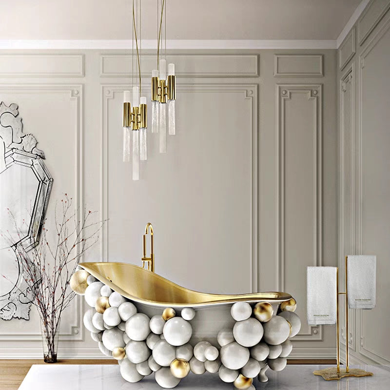 Luxury Illumination Crystal Pendant Light with Metal Finish, Round and Rectangle Shapes for Modern Minimalism
