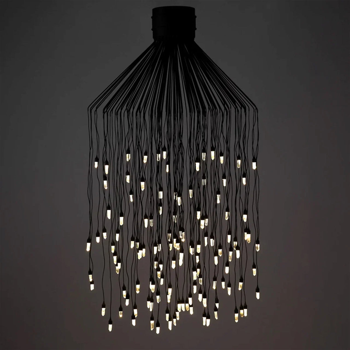 Rock Crystal Raindrop Chandelier with Polished Finish for Living Room Dining Room Staircase Foyer