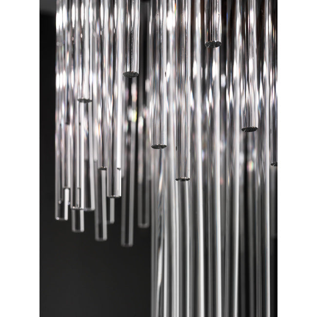 Ivory Veins Two-Tier Linear Pendant