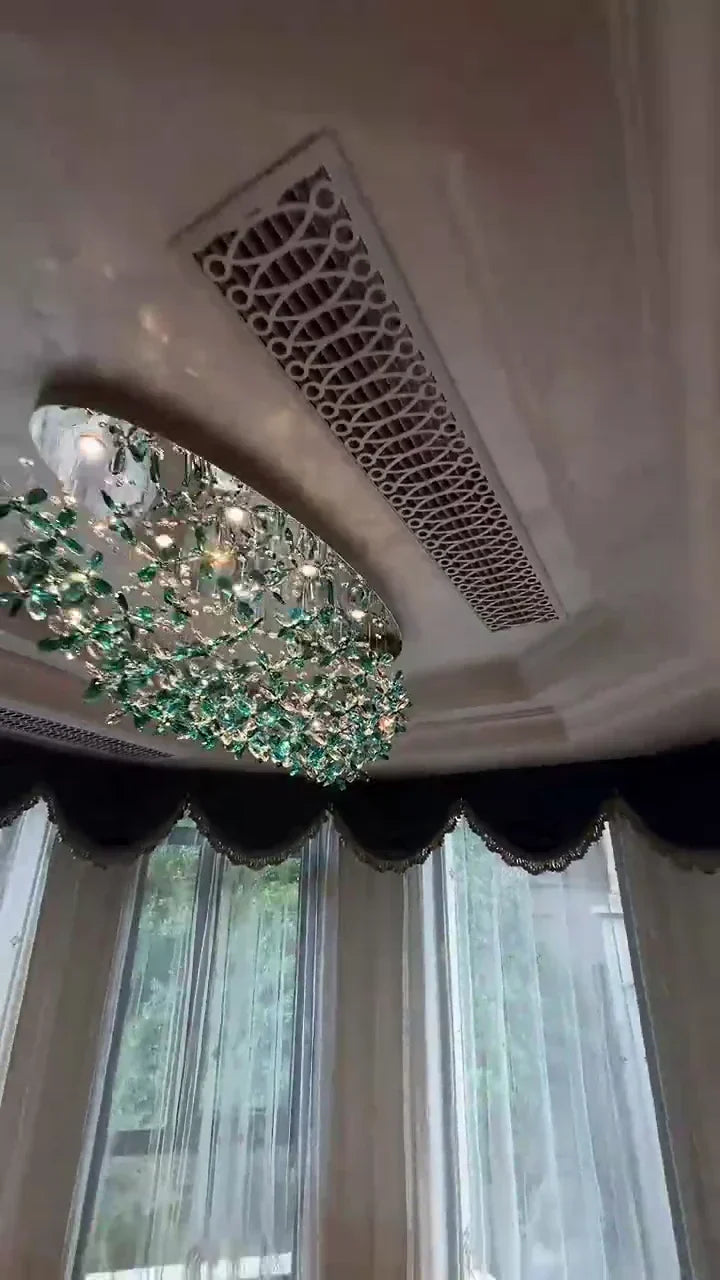 Luxury Crystal Flower Chandelier for Dining Room / living Room