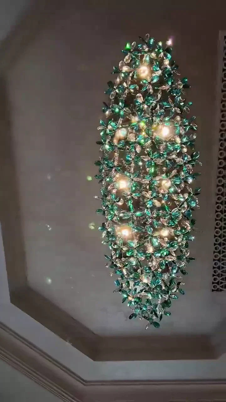 Luxury Crystal Flower Chandelier for Dining Room / living Room