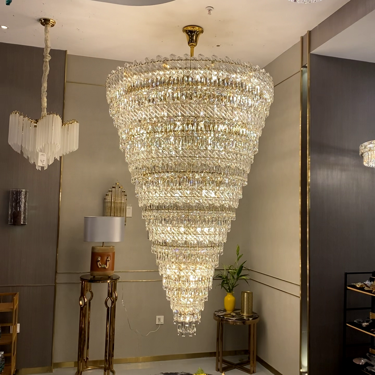 Extra Large Luxury Crystal Chandelier for Staircase / living Room / foyer / villa