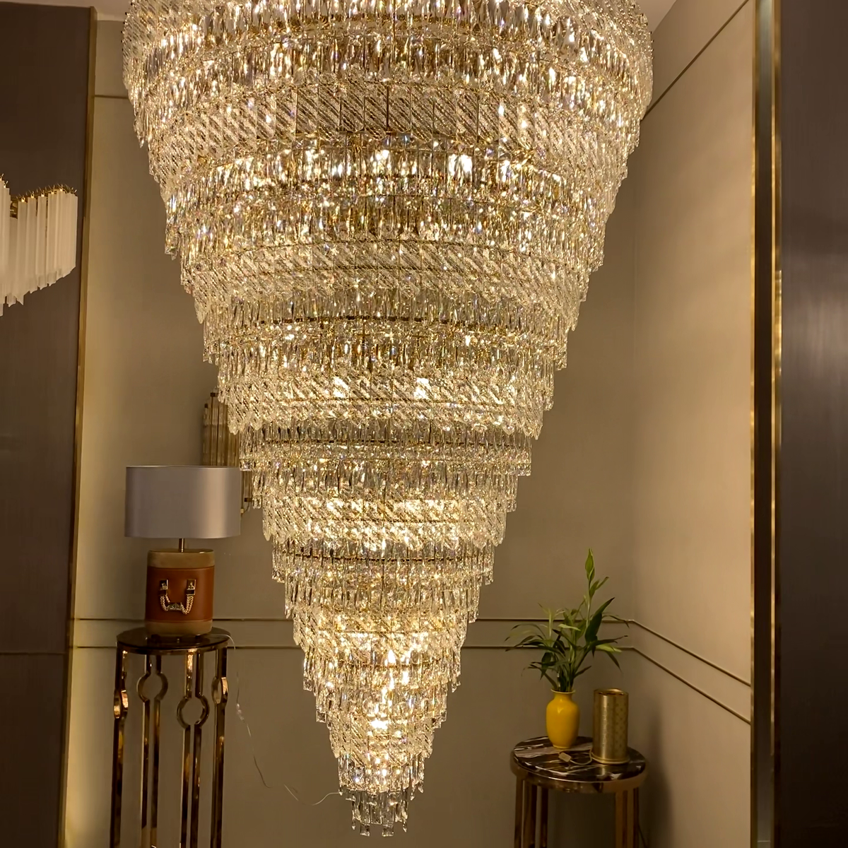Extra Large Luxury Crystal Chandelier for Staircase / living Room / foyer / villa