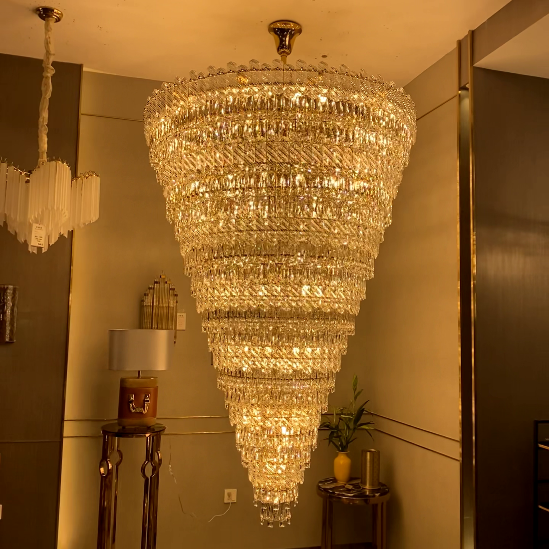 Extra Large Luxury Crystal Chandelier for Staircase / living Room / foyer / villa