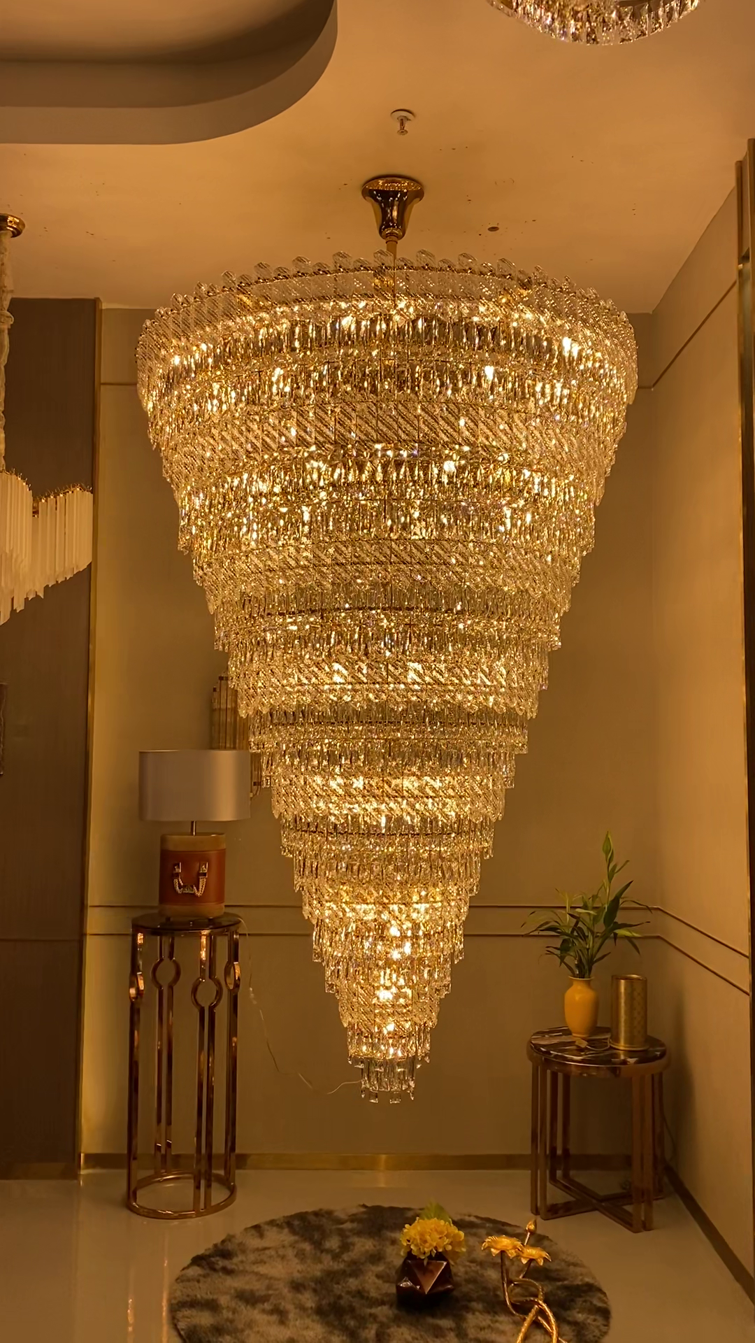 Extra Large Luxury Crystal Chandelier for Staircase / living Room / foyer / villa