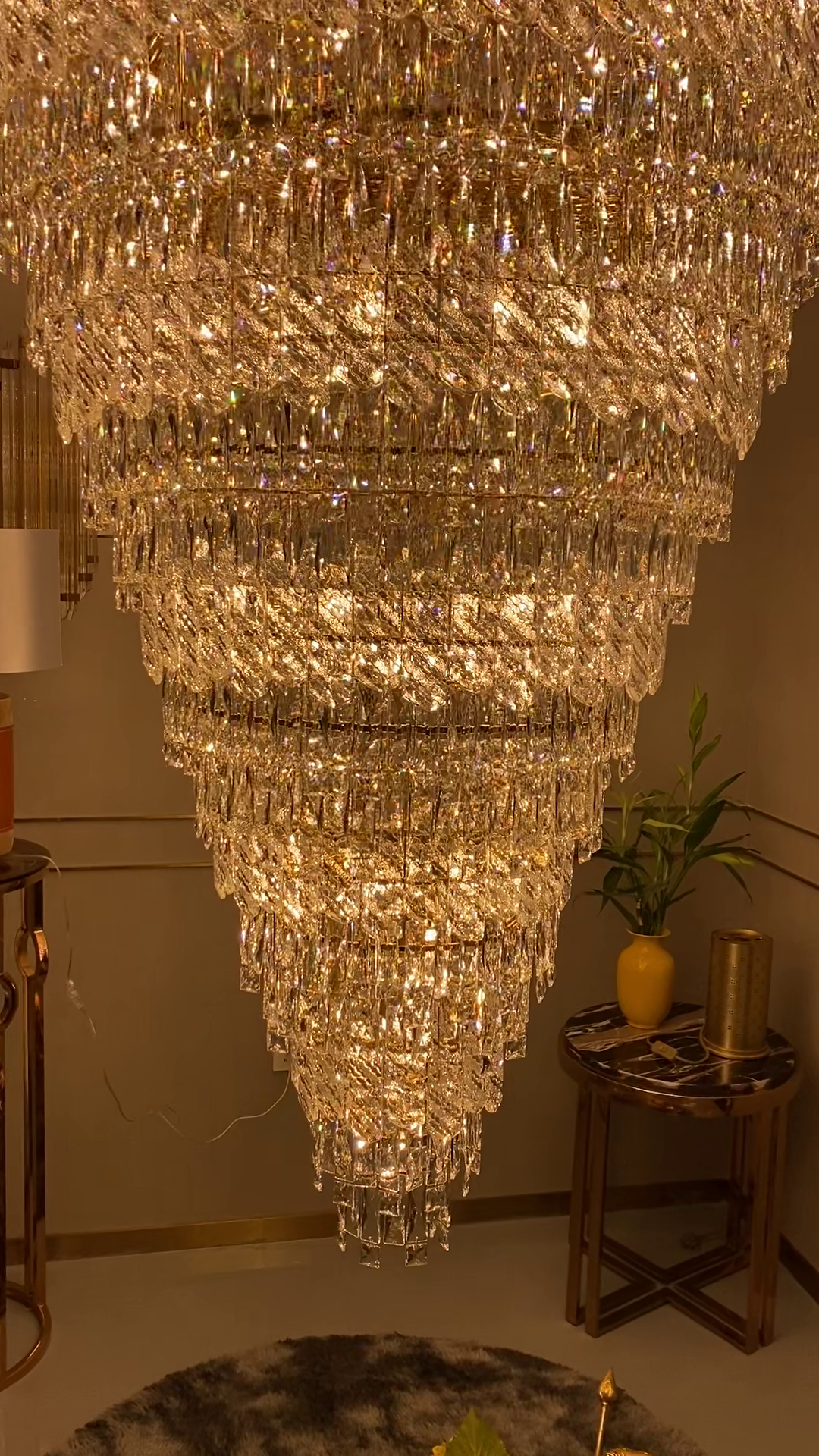 Extra Large Luxury Crystal Chandelier for Staircase / living Room / foyer / villa