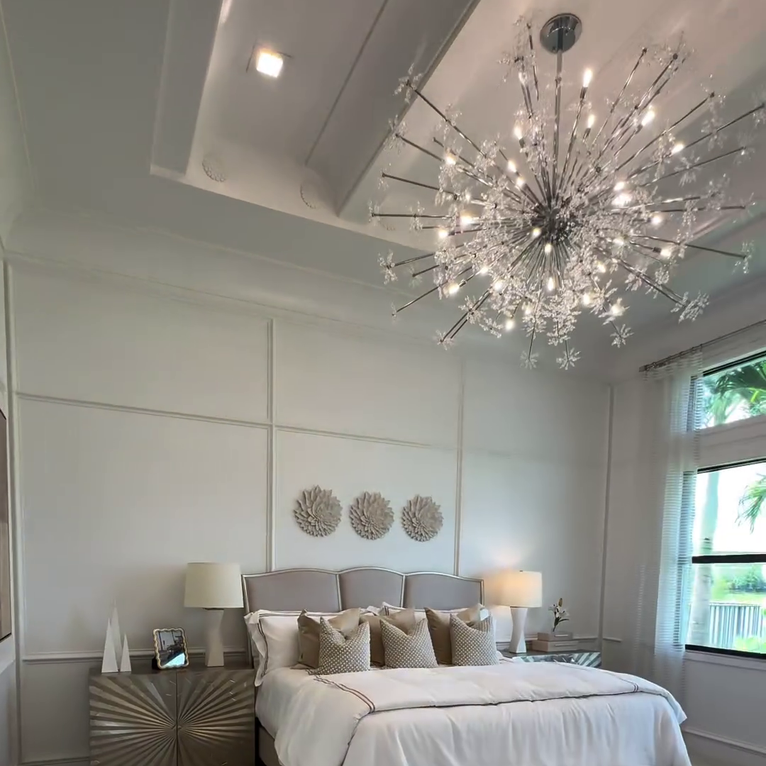 Modern Snowburst Chandelier for Bedroom / living Room