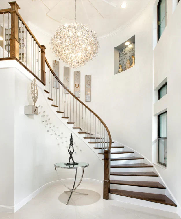Modern 10 / 13 / 21-Light Gyroscopic Chrome Pendant Light Fixtures for Dining Room / living Room