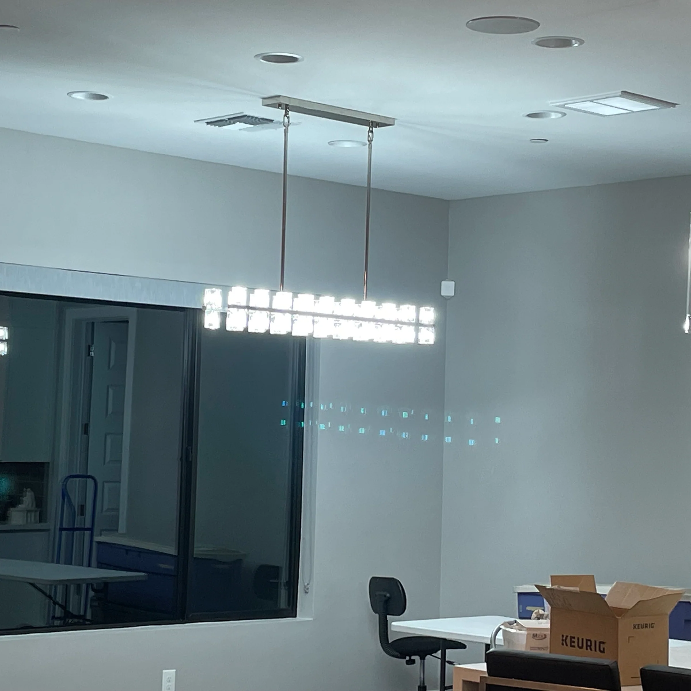 Arcachen Crystal Rectangular Chandelier 72"