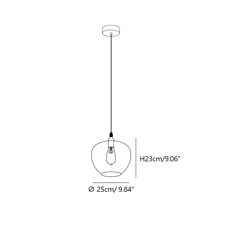 Modern Smoke Gray Glass Lamp Designer Chandelier for Cafe / kitchen Island / dining Room Style B